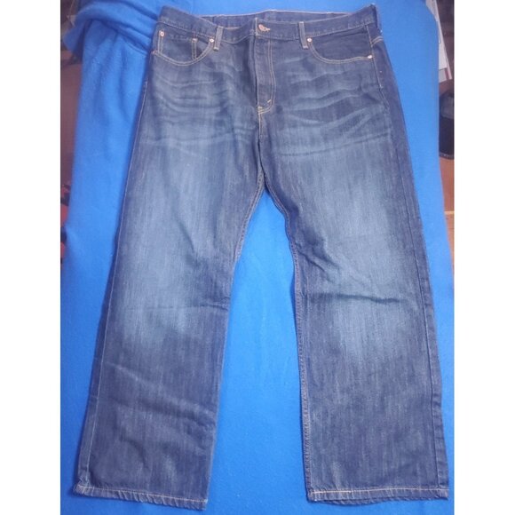 Vintage Y2K Levi's 569 gold stich  Loose Straight Denim Jeans 40x30 Baggy Skater - Picture 1 of 16